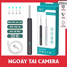 Mua Dụng Cụ Lấy Ráy Tai NE3 Cơ Bản Có Gắn Camera Nội Soi Full HD Đa Năng Hình Ảnh Sắc Nét  Pin Sạc