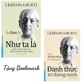Hình ảnh Sách - Combo 2 cuốn Đánh Thức Trí Thông Minh + Như Ta Là - J. Krishnamurti (FN) (Tặng Bookmark)