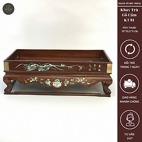 Mua Khay Trà Gỗ Cẩm Hình Chữ Nhật  Kích Thước 35*20 5*11 cm KT 81