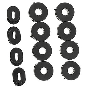 12x Black rubber Side Cover Grommets For Motorcycle Car Auto GS125