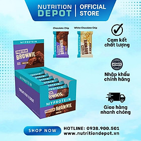 Bánh Protein Brownie Myprotein bổ sung năng lượng và Protein hộp 12 cái - Nutrition Depot Vietnam