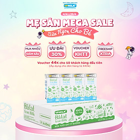 Sữa tươi UHT Đà Lạt True Milk VPMilk ÍT ĐƯỜNG thể tích 180ml (Thùng 48 hộp)