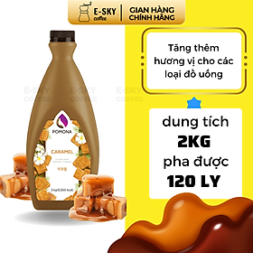 Sốt Caramel Pomona Caramel Sauce Nguyên Liệu Pha Chế Cà Phê