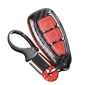 Carbon Fiber Remote Key Fob Case Shell Cover for Fords/Fo-cus/Fiesta/Kuga/C-Max
