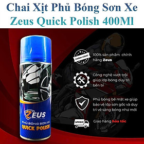 Mua Chai Xịt Phủ Bóng Sơn Xe Zeus Quick Polish 400Ml Cho Xe Máy  Oto Tăng Độ Bóng Sơn