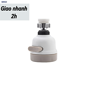 Đầu vòi rửa chén KG03 giúp tiết kiệm nước, có 3 chế độ phun, điều hướng 360 độ tăng áp lực nước gấp 300X(Tặng kèm 2 miếng dán treo đồ trong nhà bếp)- Hàng chính hãng