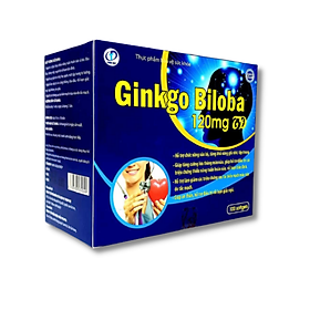 Hình ảnh GINKGO BILOBA - Viên uống hỗ trợ chức năng não bộ, Giúp tăng cường lưu thông máu não, Giúp an thần, hỗ trợ điều trị rối loạn giấc ngủ (Hộp 100 viên)