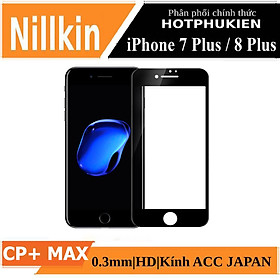 Mua Miếng dán kính cường lực full 3D dành cho iPhone 7 Plus / 8 Plus hiệu Nillkin CP+ Max (chỉ mỏng 0.3mm  Kính ACC Japan  Chống Lóa Hạn Chế Vân Tay) - hàng nhập khẩu