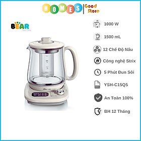 Mua Bình Đun Nước  Pha Sữa  Pha Trà Thông Minh BEAR YSH-C15Q5   Dung Tích 1.5L  Công Suất 1000W - Hàng Chính Hãng