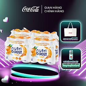 Lốc 24 Chai Sữa Trái Cây Nutriboost Thế Hệ Mới Hương Cam 297ml/Chai Sale 4.4 Coca-Cola Official Store