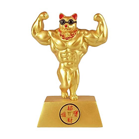 Lucky Cat  Figurine Gift Decoration Showpiece Feng Shui Ornaments Right Luck