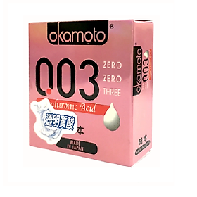 Bao Cao Su Okamoto 0.03 Siêu Mỏng Cao Cấp Hyaluronic Acid (H3) - Che Tên Sản Phẩm