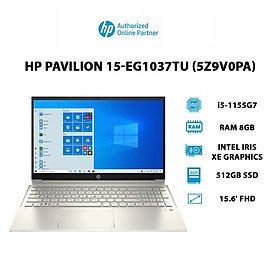 Hình ảnh Laptop HP Pavilion 15-eg1037TU 5Z9V0PA) (i5-1155G7 | 8GB | 512GB | 15.6' FHD | W11 Hàng chính hãng