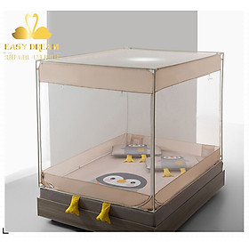 Mua Màn khung vuông cao cấp EASY DREAM  gồm chiếu điều hòa mát lạnh - Mùng vuông nằm dưới dệm trên giường   dưới sàn nhà không cần giường cũng sử dụng được chống muỗi