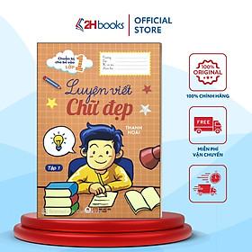 Sách- Chuẩn Bị Cho Bé Vào Lớp 1 - Luyện Viết Chữ Đẹp (Tập 1) (Tái Bản 2023)- 2HBooks
