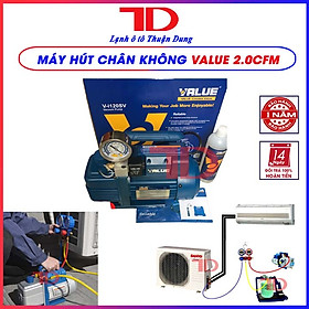 Mua MÁY HÚT CHÂN KHÔNG VALUE 2.0 CFM V I120SV MẪU MỚI KÈM ĐỒNG HỒ HIỂN THỊ BÁO ÁP