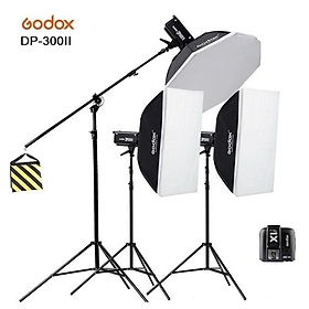 Mua Bộ 3 đèn flash chụp ảnh Godox DP300II Hàng Chính Hãng