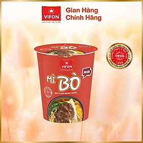 Thùng 24 Ly Mì Bò NGON NGON VIFON (60g / Ly)