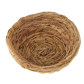 Woven Straw Bird Nest Cage Birdhouse/Bed House for Parrot Pigeon