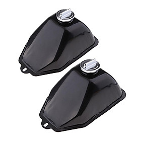 2pcs Fuel Gas Tank W/ Cap for Chinese Made 50cc 125cc Youth ATV Go Kart