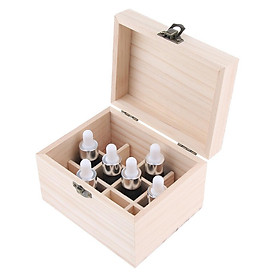 Wooden Essential Oil Box/case Can Holds 12 Pieces 10ml Essential Oil Bottles