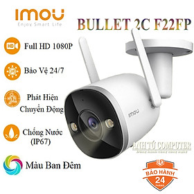 Camera IP Wifi FullColor 1080P lắp ngoài trời Imou IPC-F22FP hàng chính hãng DSS Việt Nam