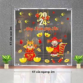 DECAL TRANG TRÍ TẾT 2024 CHO TRƯỜNG HỌC