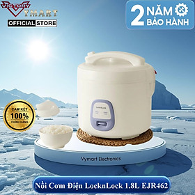 Nồi Cơm Điện LocknLock Electric Rice Cooker 1.8L EJR462IVY 700W, Hàng Chính Hãng, Giữ Ấm - JoyMall