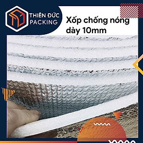 Mua Xốp tráng bạc PE OPP dày 10mm khổ 1m dùng cách nhiệt bảo ôn  cách âm  chống nóng  làm chiếu ngủ văn phòng