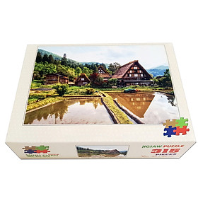 Bộ tranh xếp hình 315 mảnh Làng Cổ Shirakawa-go 30x44cm