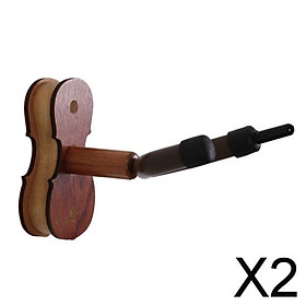 2x1pc Rosewood Violin Wall Mount Hook Stand Redressal Violin Tools Accessory