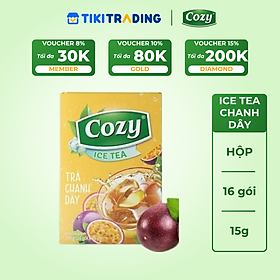 Cozy Icetea Chanh Leo 16 gói x 15g Hộp