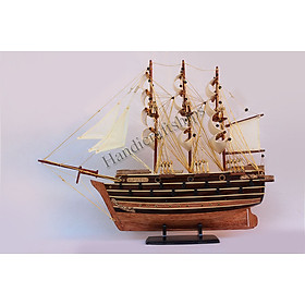 Mô hình thuyền cổ trang trí Napoleon chì (Thân: 40cm)