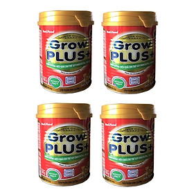 BỘ 4 LON SỮA GROWPLUS+ DINH DƯỠNG HIỆU QUẢ CHO TRẺ SUY DINH DƯỠNG, THẤP CÒI DÀNH CHO TRẺ TỪ 0 ĐẾN 12 THÁNG - 350G