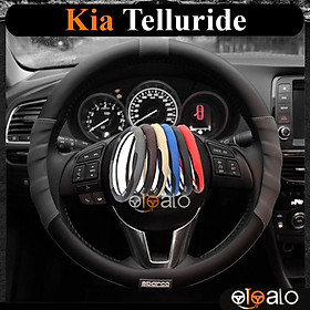 Bọc vô lăng da PU dành cho xe Kia Telluride cao cấp SPAR - OTOALO