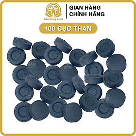 Than hoạt tính xông đốt trầm hương HÀ XÁ dạng viên không mùi ít khói an toàn sức khỏe