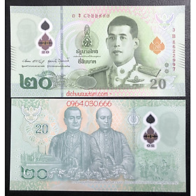 Mua Tiền Thái Lan 20 baht polymer vua Rama X 2022 mới ra sưu tầm