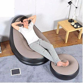 Mua Ghế hơi tựa lưng bọc nhung(JL) cao cấp không tặng bơm điện 2 chiều -phukienphuonghoang