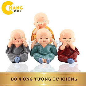 Bộ 4 Ông Tượng, Bớt Nghe, Bớt Nói, Bớt Nhìn | Linhtb store | Tiki