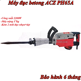 Mua Máy Đục Bêtông Đại ACZ PH-65A-Máy Nặng 25kg-Công Suất 1600W-Bảo Hành 6 Tháng