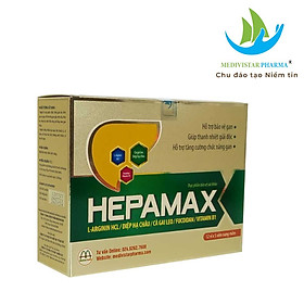 Bổ Gan Thảo Dược Hepamax Chứa FucoidanGiúp Thanh Nhiệt Giải Độc, Hết Mẩn Ngứa, Tằng Cường Chức Năng Gan Hộp 60 Viên