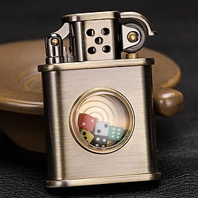 Mua Vỏ Hột Quẹt Bật Lửa xăng đá Zorro Z506-637 thiết kế nhỏ gọn tiện dụng có xúc xắc - dùng xăng bấc đá cao cấp