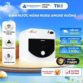 Mua Bình nóng lạnh gián tiếp Rossi Amore Vuông (15/20/30 Lít) - Chính hãng  Bảo Hành 7 năm