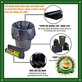 Mua Sẵn Hàng - (0 5kg) CUỘN TÚI ĐỰNG RÁC SINH HỌC TỰ PHÂN HỦY ... ...