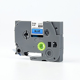 Mua Tape nhãn in tương thích CPT-521 dùng cho máy in nhãn Brother P-Touch (chữ đen nền xanh dương  9mm)