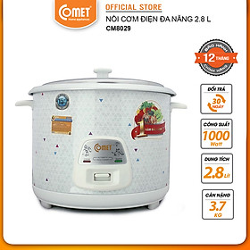 Nồi Cơm Điện Nắp Rời 2,8L COMET - CM8029 - Hàng Chính Hãng