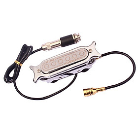 Pickup Sound Hole w/ Female 6.35mm Plug for Classical Guitar