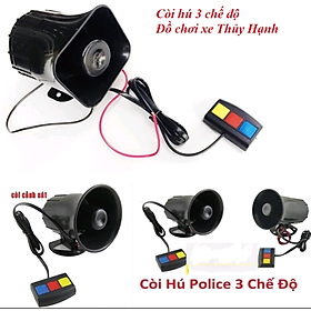 1 BỘ CÒI HÚ KIỂU CẢNH SÁT CÒI HÚ 3 CHẾ ĐỘ KÊU CỰC TO CỰC HAY LẮP CHO TẤT CẢ CÁC LOẠI XE MÁY XE HƠI ÔTÔ CỰC CHẤT ĐỒ CHƠI XE ĐỈNH CAO