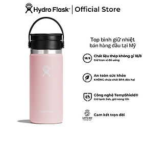 Bình giữ nhiệt cà phê Hydro Flask 16 oz Wide Flex Sip Lid có nắp Flex Sip - Hàng chính hãng(Season 2024)