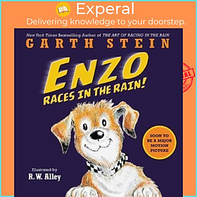 Sách - Enzo Races In The Rain! by Garth Stein (US edition, paperback)